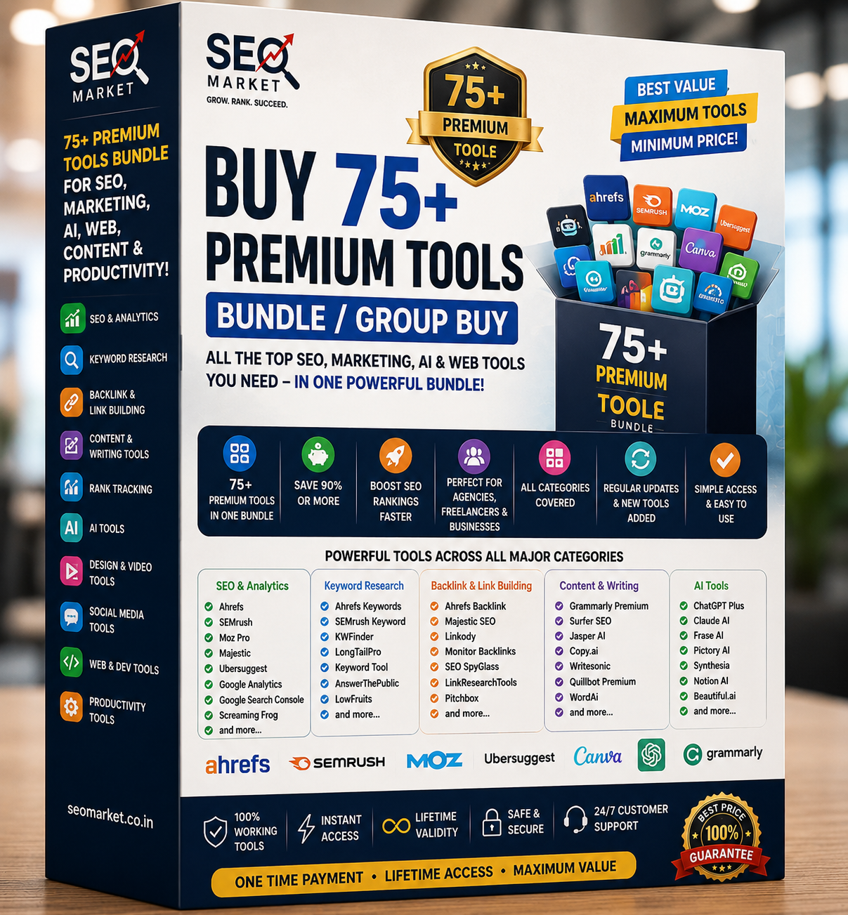 Buy 75+ Premium Tools Bundle / Group Buy SEO Tools / SEO Tools Bundle