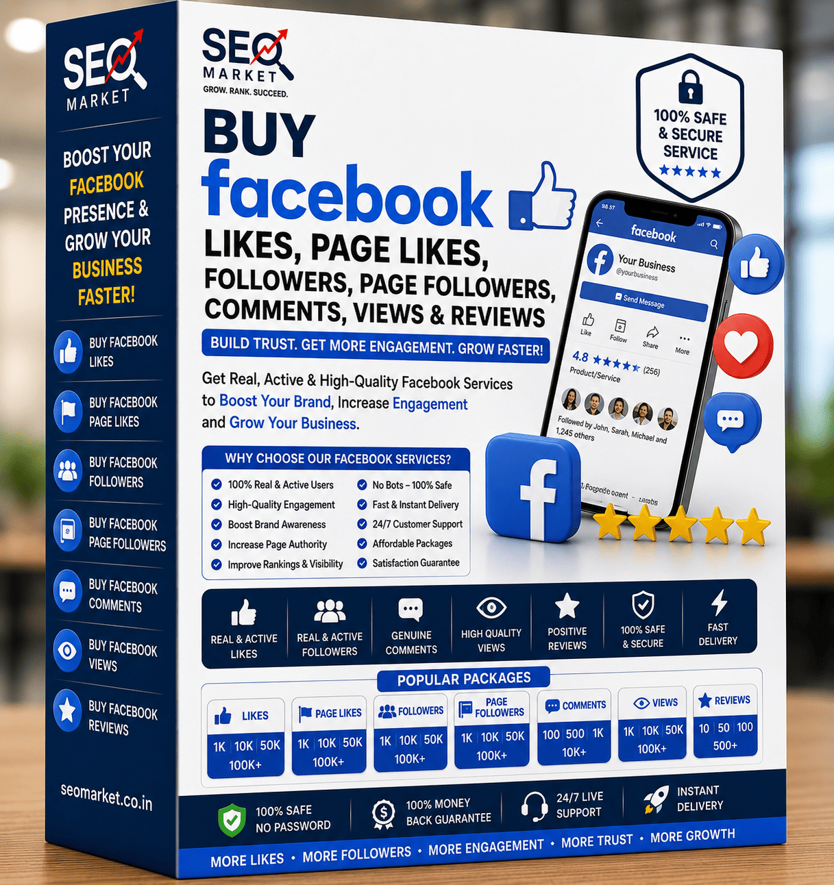 Buy Facebook likes / Buy Facebook page likes / Buy Facebook followers / Buy Facebook page followers / Buy Facebook comments / Buy Facebook views / Buy Facebook reviews / Buy Facebook Page ratings / (Non-Drop) (One-Time, Paid 365-Days Refill Guaranteed)