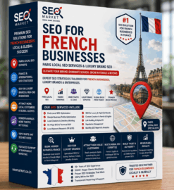 SEO for French businesses / Paris Local SEO services / Luxury brand SEO France / International SEO for French companies / Multilingual SEO Europe / Lead generation SEO France