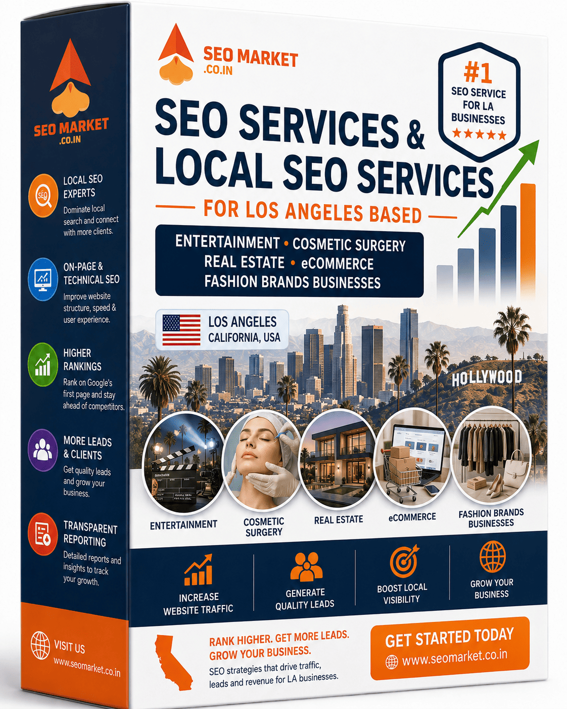 SEO Services & Local SEO Services for Los Angeles Based Entertainment, Cosmetic Surgery, Real Estate, eCommerce, Fashion brands Businesses